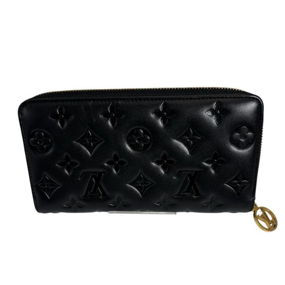 Louis Vuitton Monogram Zippy Wallet in Lambskin, M81510, Noir - Picture 1 of 10